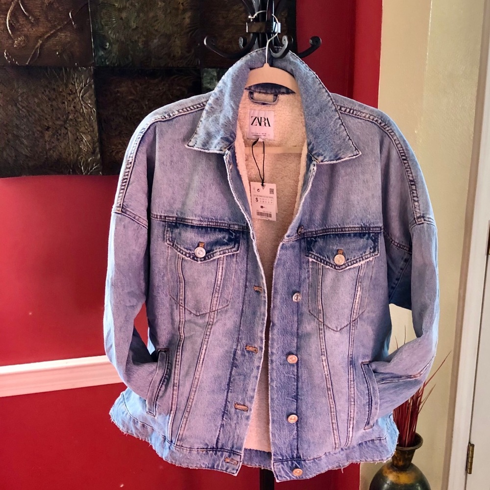 Zara Oversized Denim Jean Jacket